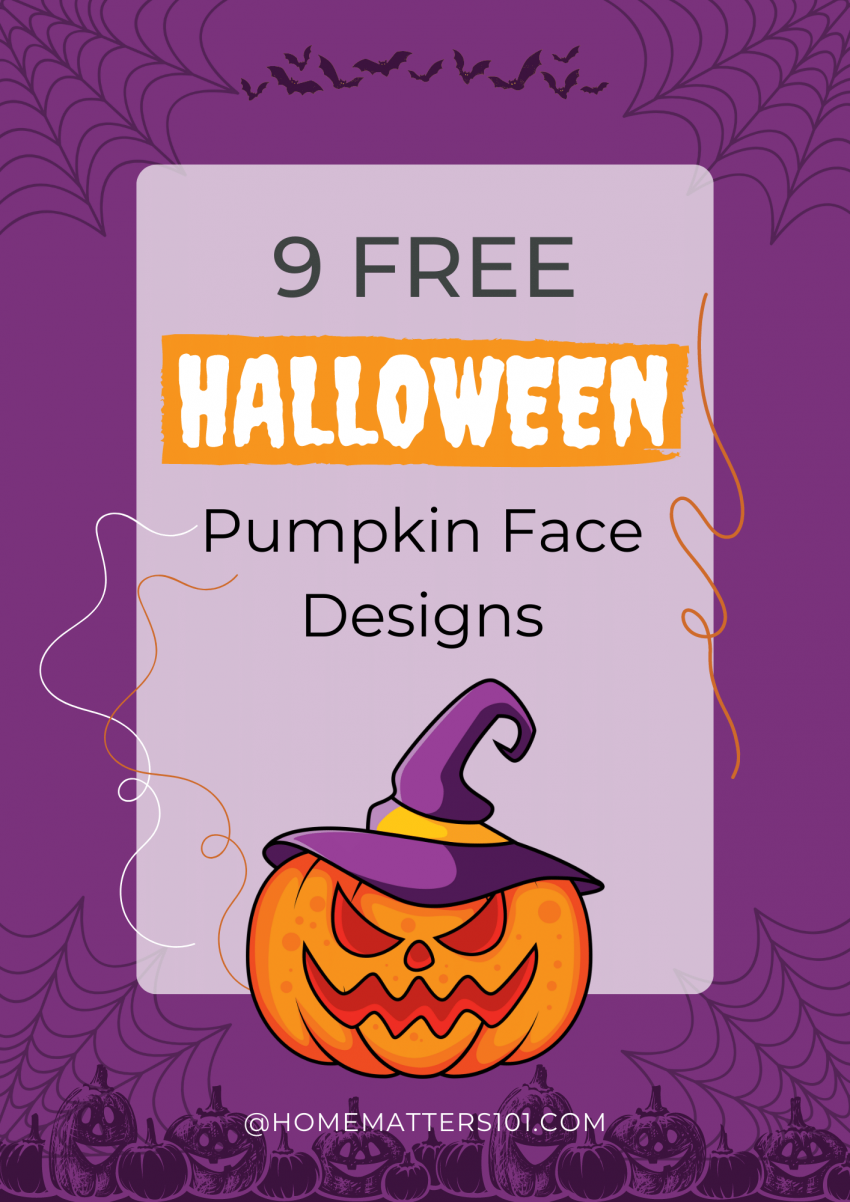 9 Free Halloween Pumpkin Face Designs